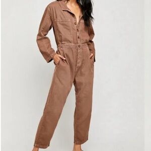 We The Free Tan Jumpsuit